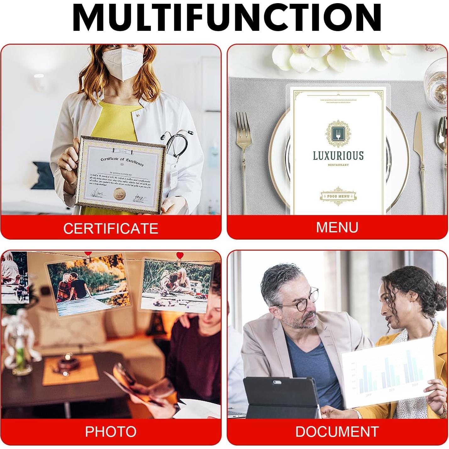 Hojas de Laminado RAZCC 200 Unidades 22.86 x 29.21 cm 5mil