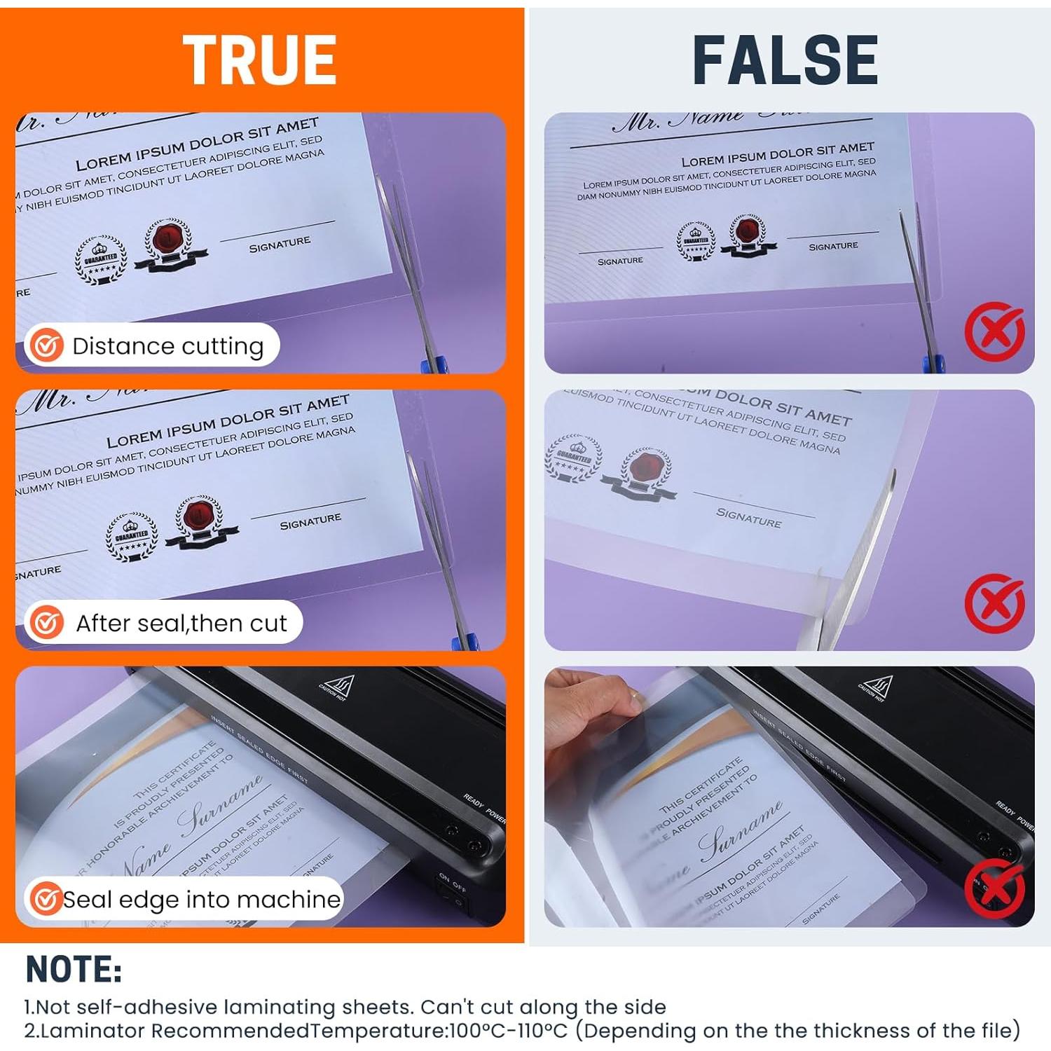 Fundas Térmicas para Laminado CAREGY 330 Hojas 3 Mil 22.86x29.21 cm