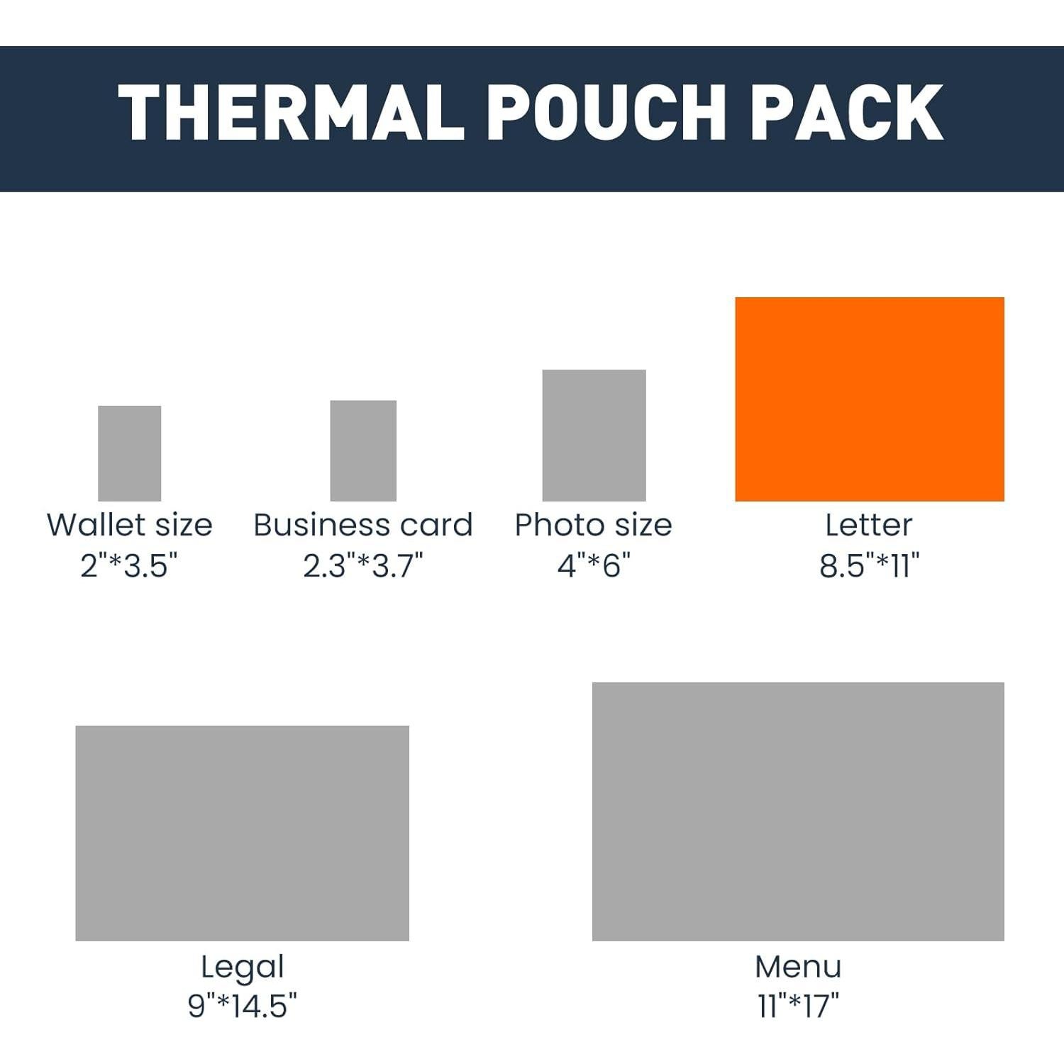 Fundas Térmicas para Laminado CAREGY 330 Hojas 3 Mil 22.86x29.21 cm