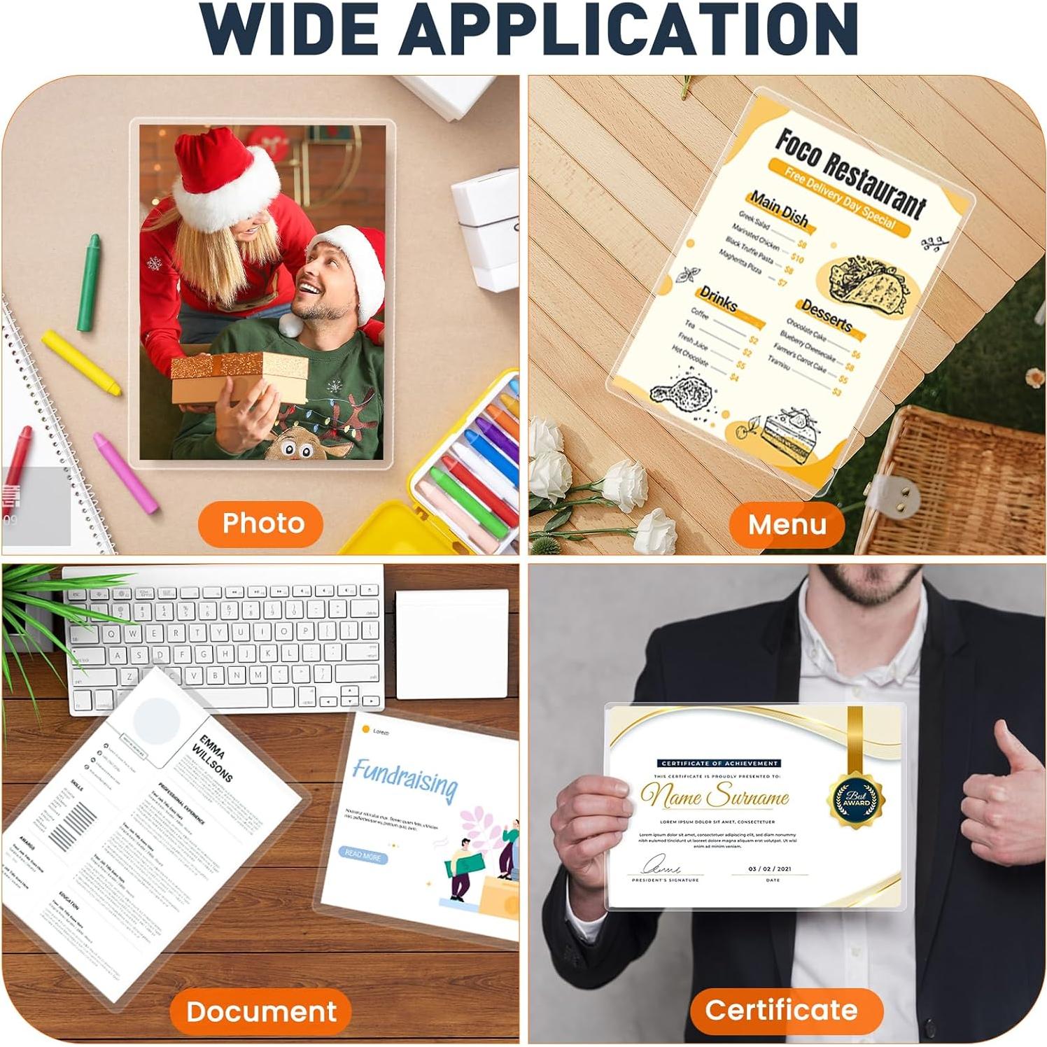 Fundas Térmicas para Laminado CAREGY 330 Hojas 3 Mil 22.86x29.21 cm