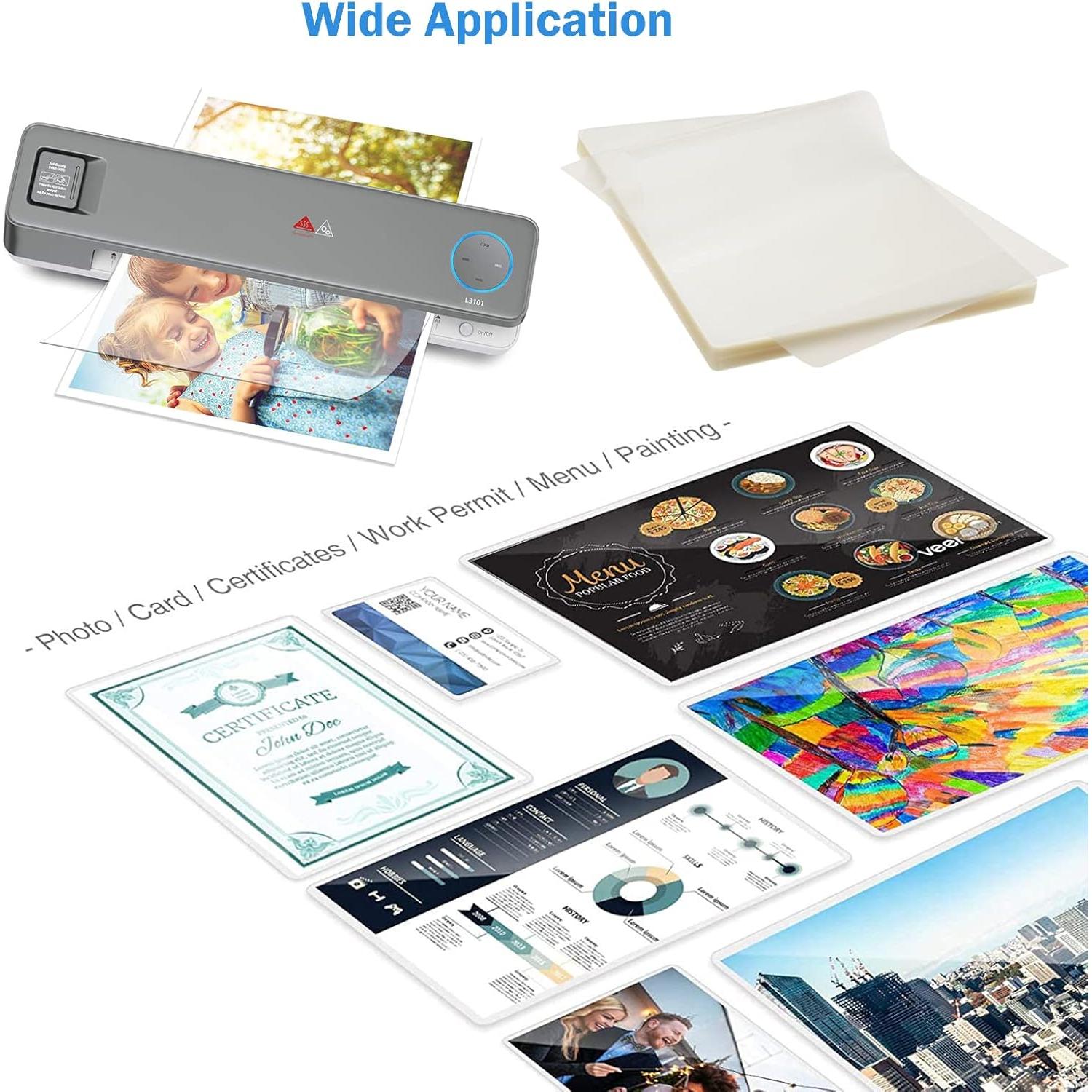 Hojas de Laminado MPRT 22.6 x 29 cm 3 Mil Paquete 200