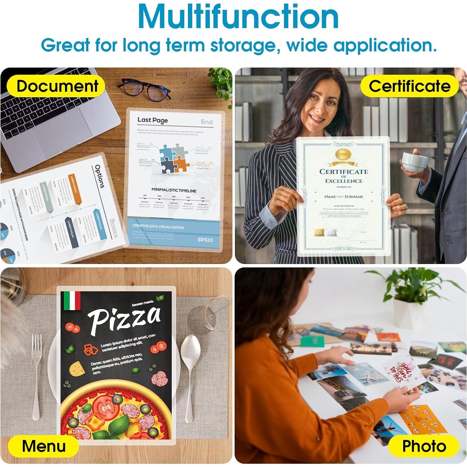 Hojas de Laminado KTRIO 5 Mil 25 Unidades 11 x 43 cm