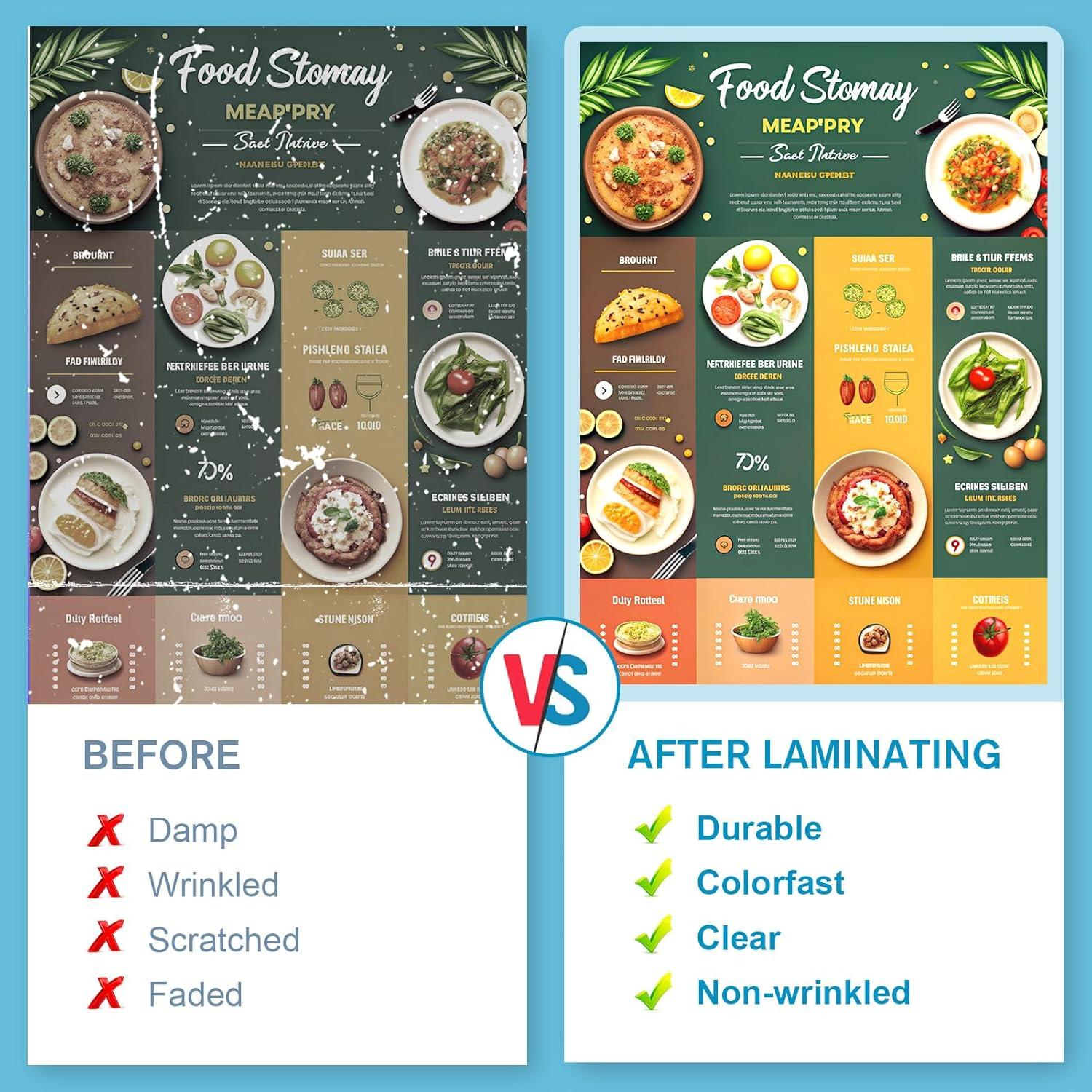 Hojas de Laminado KTRIO 5 Mil 25 Unidades 11 x 43 cm