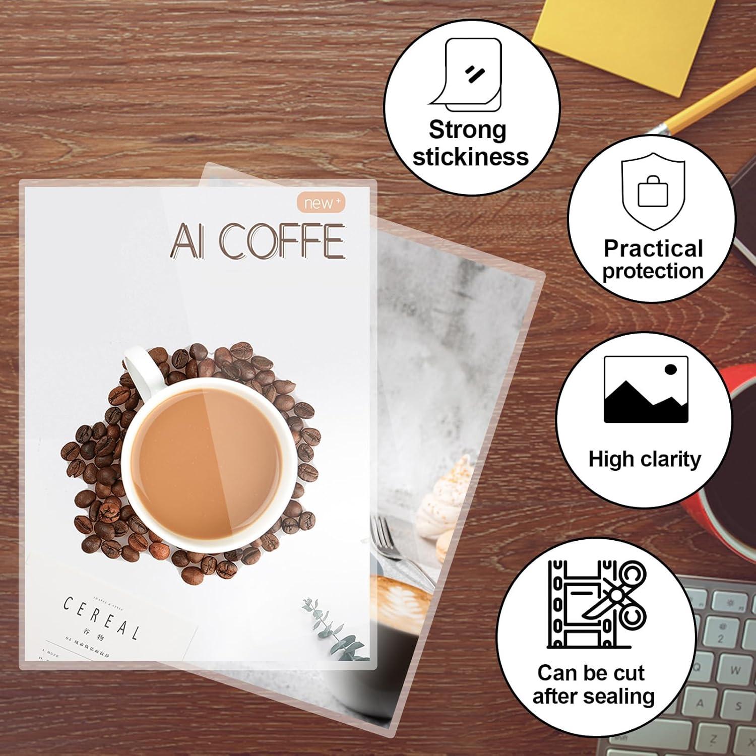 Paquete de Laminado HERKKA 300 Hojas 5 Mil 9 x 11.5 Pulgadas