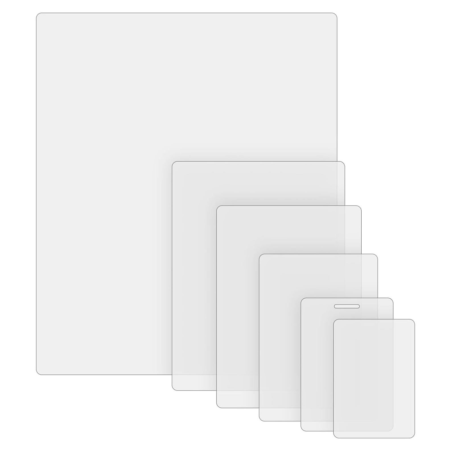 KTRIO 150 Hojas de Laminado Térmico Varios Tamaños Transparente