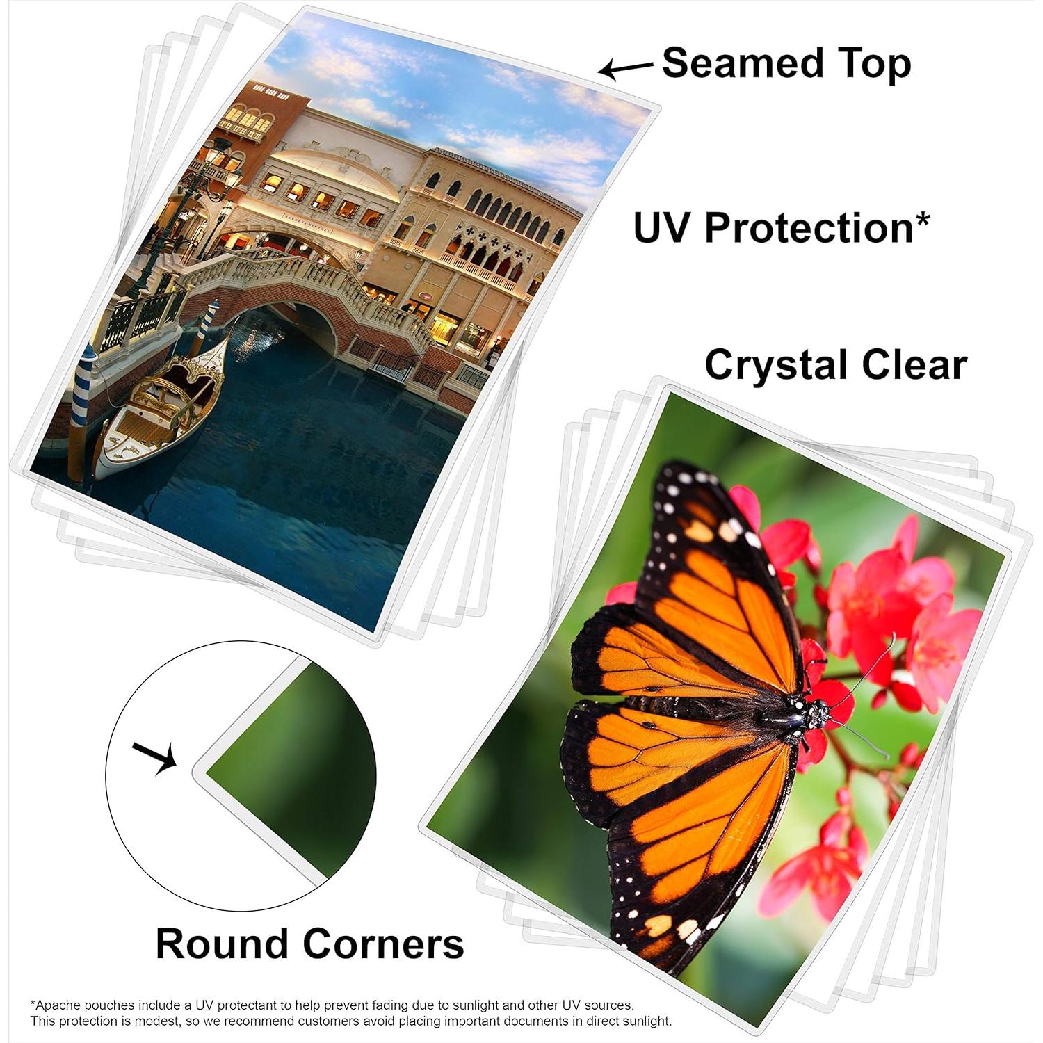 Bolsas de Laminado Térmico Apache 5 mil 100 unidades Carta