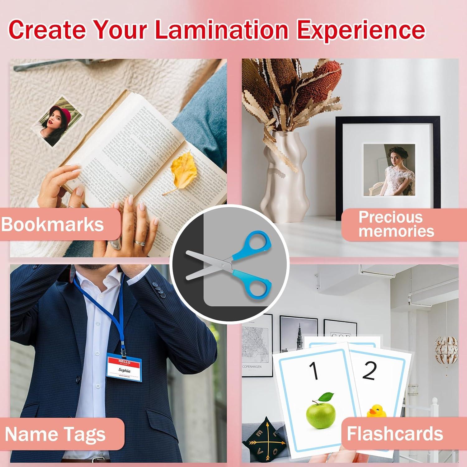 Paquete de 100 Hojas de Laminado Térmico Hartwii 9x37cm 5 Mil