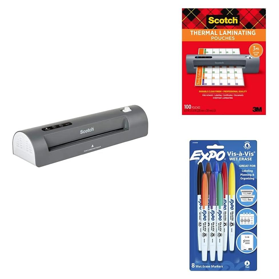 Laminador Térmico Scotch con Fundas 100 Unidades Carta