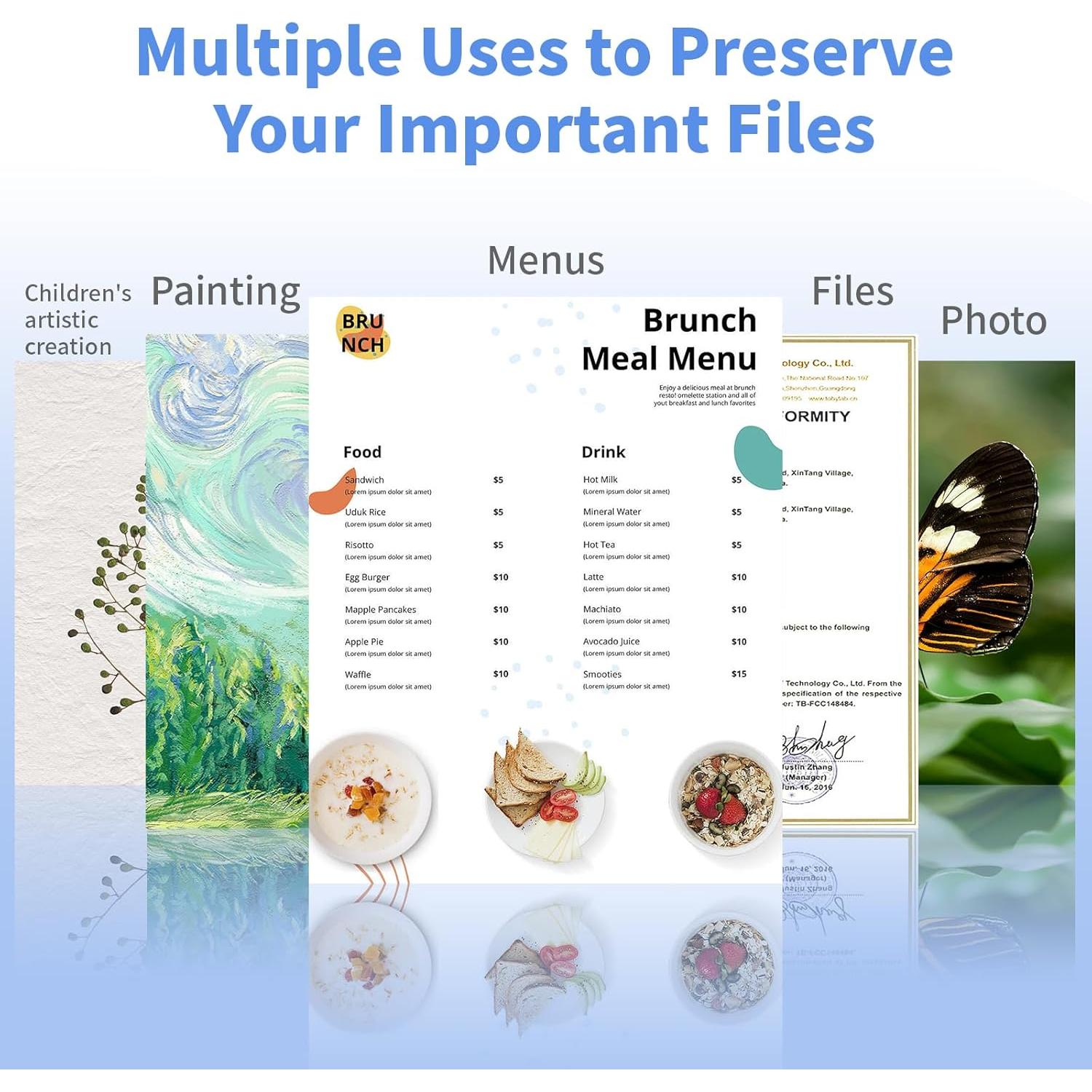 Fundas de Laminado Térmico FungLam 22.6x29 cm Paquete 100