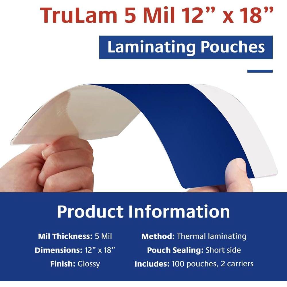 Bolsas de Laminado TruLam 5 Mil 30.48x45.72 cm Esquinas Redondeadas