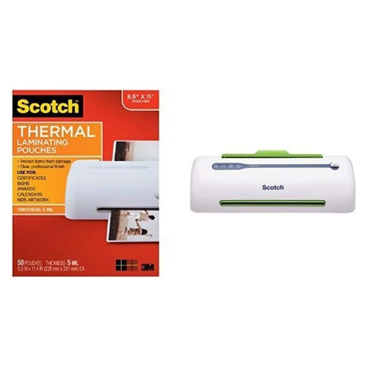 Paquete Laminado Térmico Scotch 50 Unidades 22.6x29cm