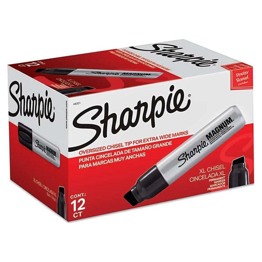 Marcadores Permanentes Sharpie Magnum XL Punta Chisel 12 Pzas