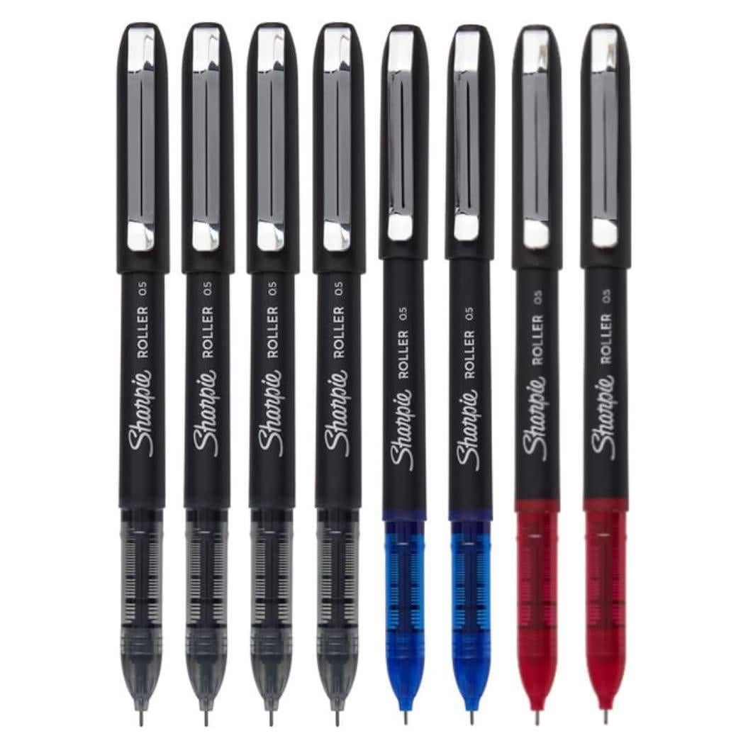 Bolígrafo Rollerball Sharpie 0.5mm, Tinta Negra y Azul, 1 Unidad
