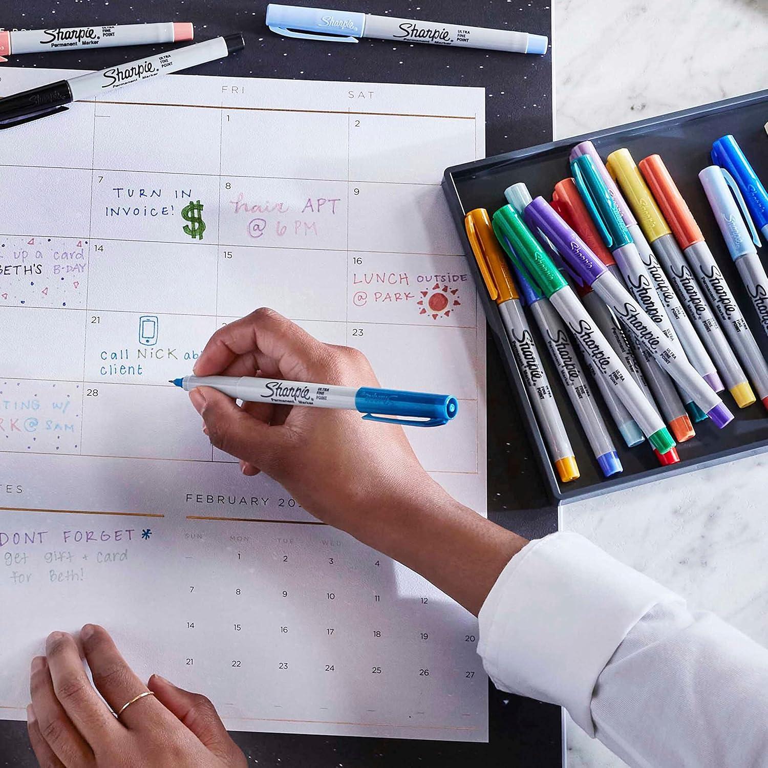 Marcadores Permanentes Ultra-Finos Sharpie Mystic Gems 5 Unidades