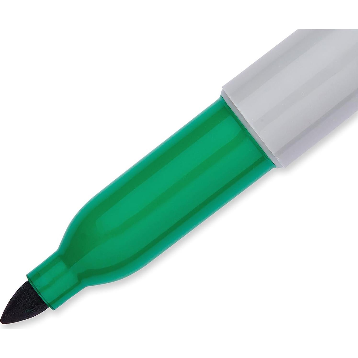 Marcadores Permanentes Sharpie Verde Punta Fina 2 Unidades