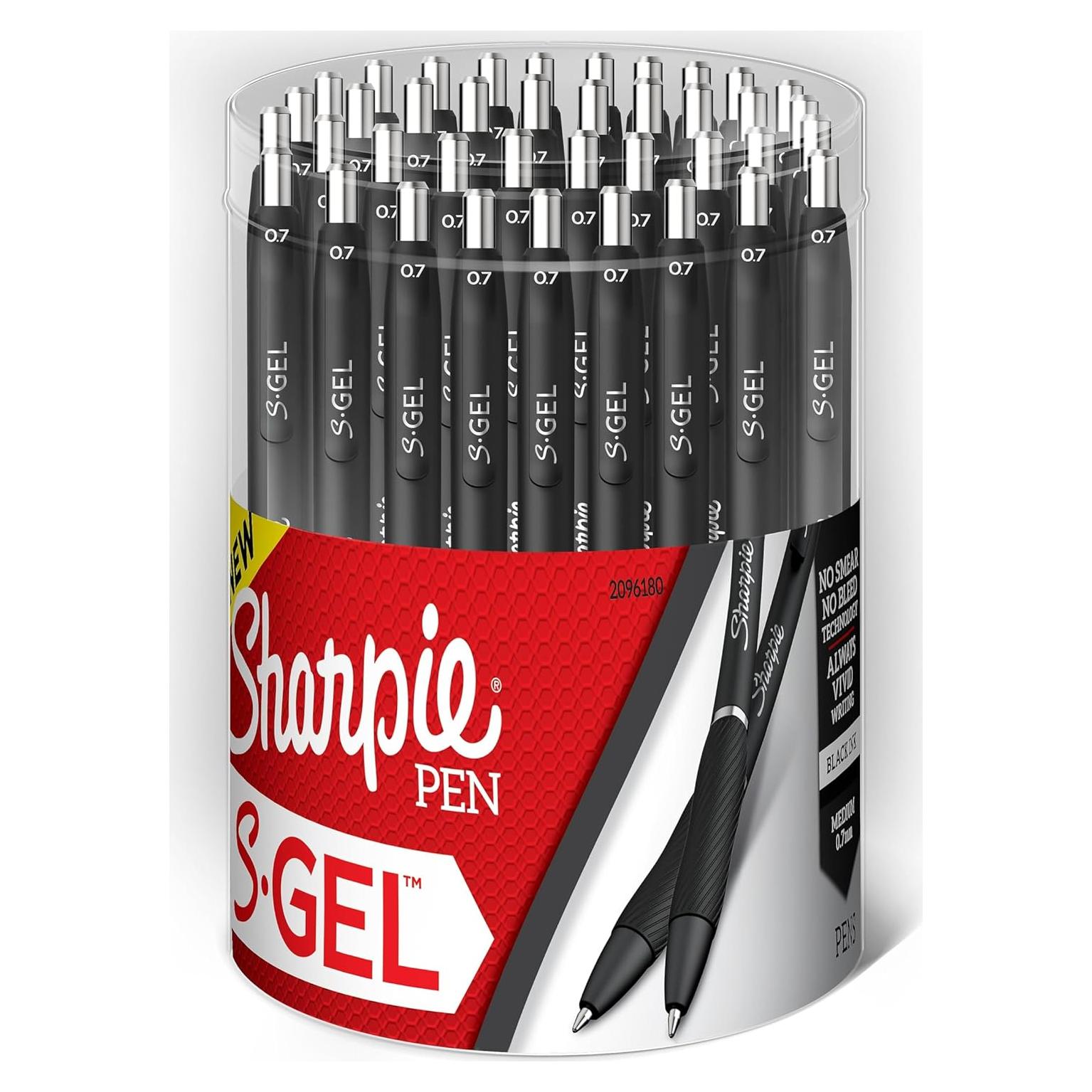 Bolígrafo de Gel Sharpie S-Gel 0.7mm Tinta Negra 36 Unidades