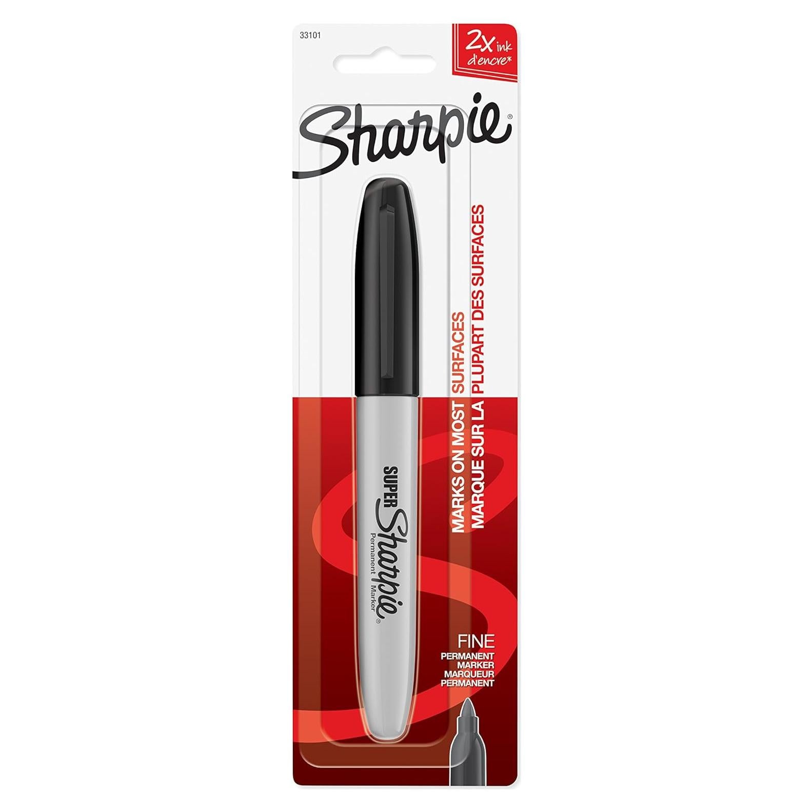 Marcador Permanente Fino Sharpie Negro 1 Unidad