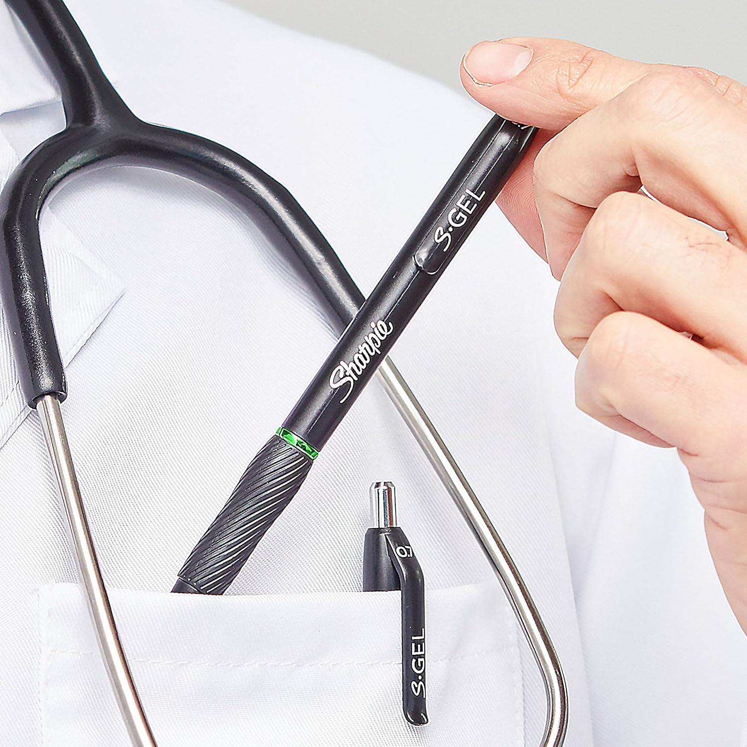 Bolígrafos de Gel Sharpie S-Gel 0.5mm Tinta Azul 12 Unidades