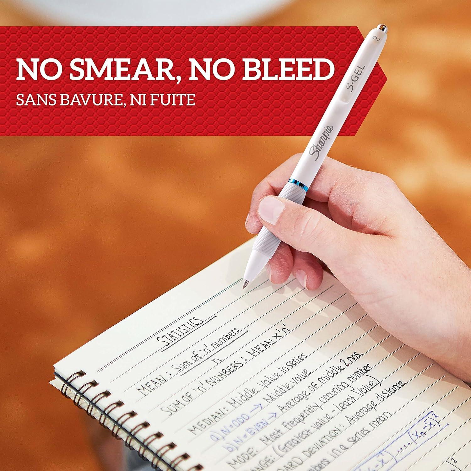 Bolígrafos de Gel Sharpie S-Gel 4 Unidades Tinta Negra y Azul