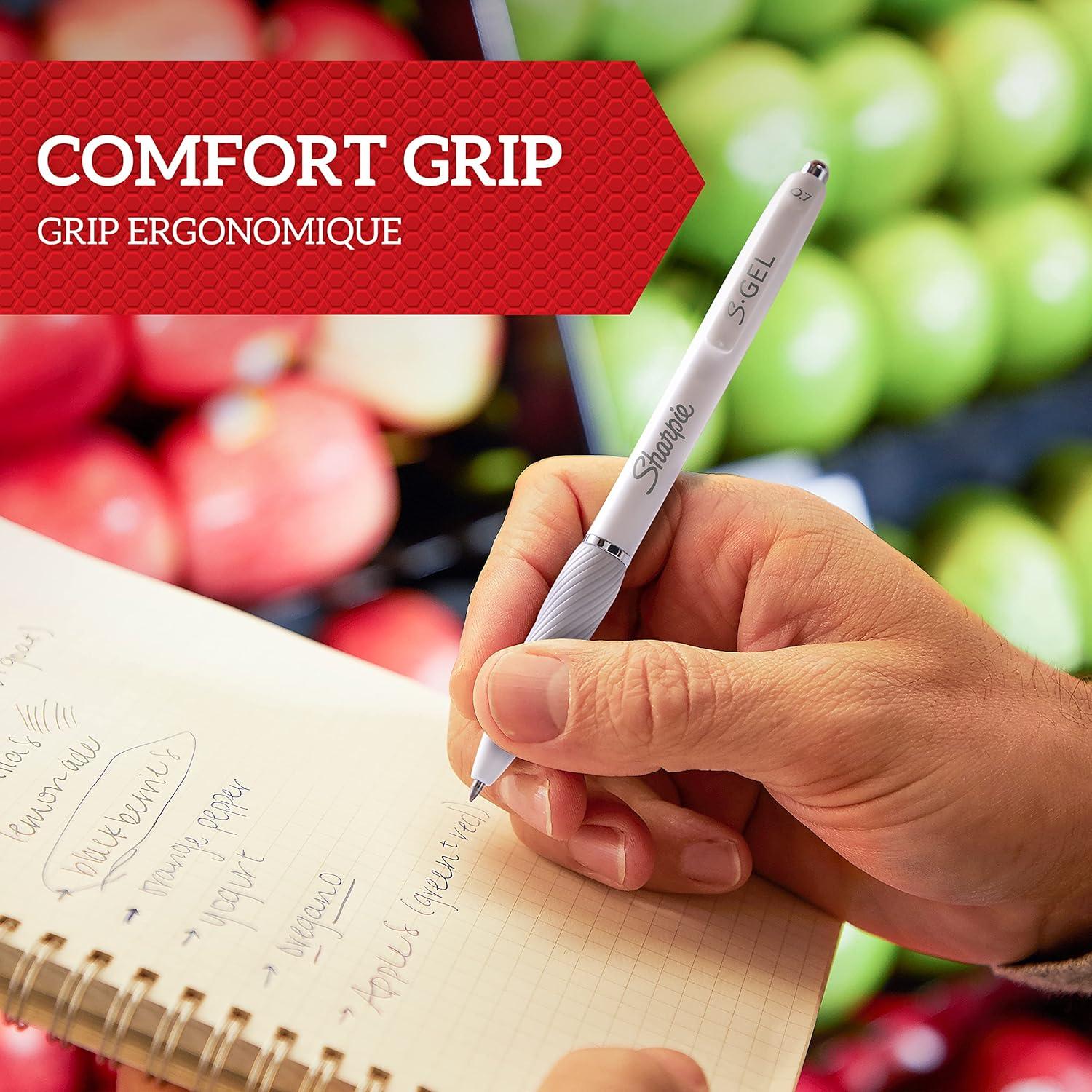 Bolígrafos de Gel Sharpie S-Gel 4 Unidades Tinta Negra y Azul