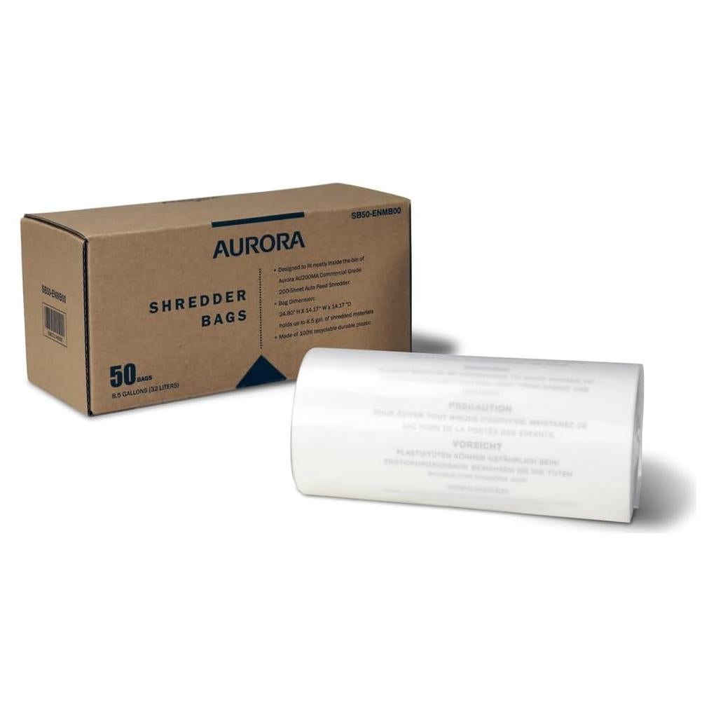 Bolsas de Destrucción Aurora SB50, 50 Unidades, 32.2 Litros