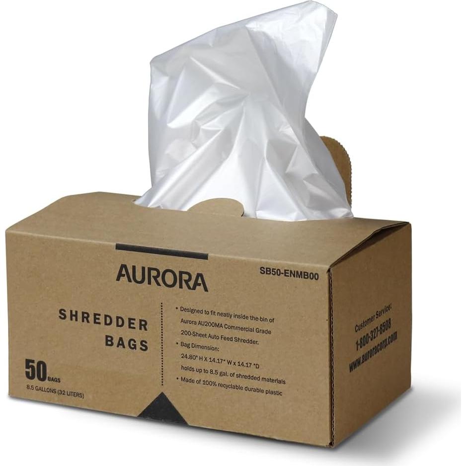 Bolsas de Destrucción Aurora SB50, 50 Unidades, 32.2 Litros