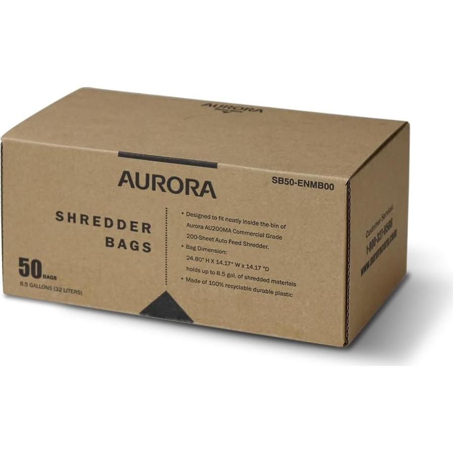 Bolsas de Destrucción Aurora SB50, 50 Unidades, 32.2 Litros