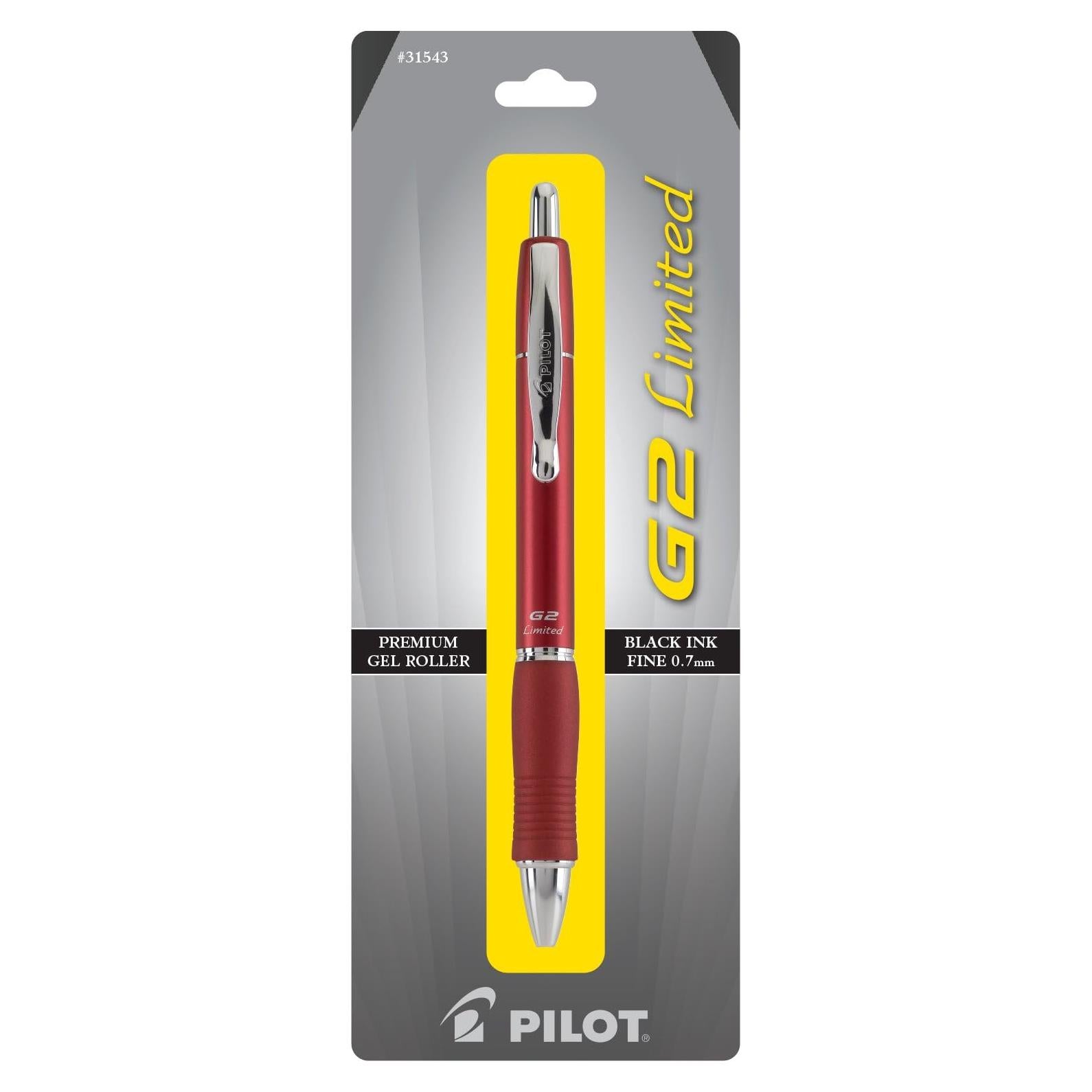 Bolígrafo de Gel Pilot G2 Limitado Retráctil Tinta Negra 0.7mm