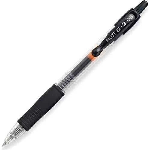Bolígrafos de Gel Pilot G2 Extra Fino 0.5mm Negro y Azul (6 unidades)