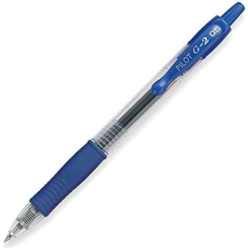 Bolígrafos de Gel Pilot G2 Extra Fino 0.5mm Negro y Azul (6 unidades)