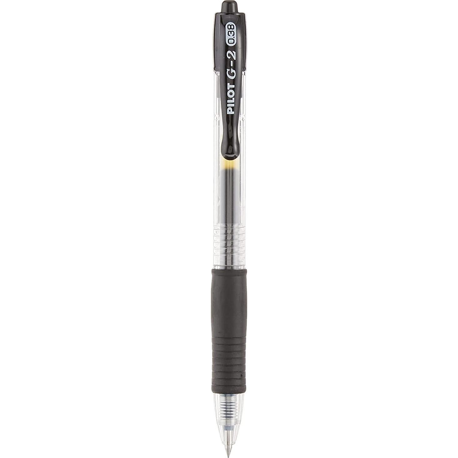 Bolígrafos de Gel Pilot G2 Premium 0.38 mm Tinta Negra 12 Unidades