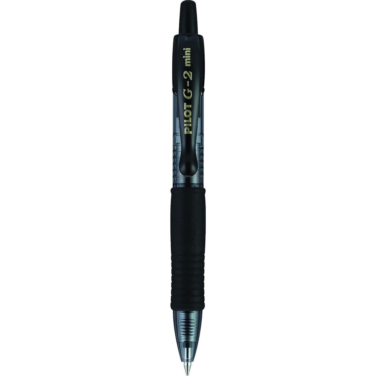 Bolígrafos de Gel Pilot G2 Mini 0.7mm Negro - Paquete de 12