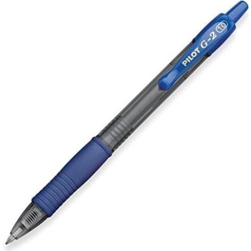 Paquete de bolígrafos Pilot G2 retráctiles de gel Bold 1.0mm - 6 unidades