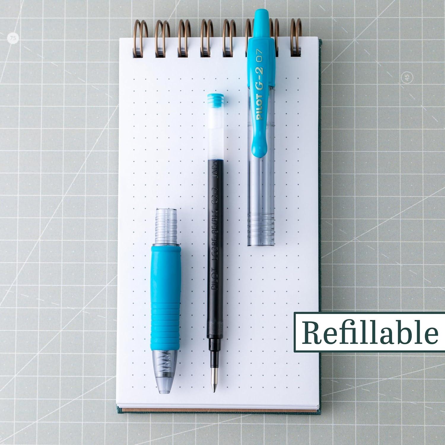 Bolígrafos de Gel Pilot G2 Premium Turquesa 0.7mm Paquete de 6