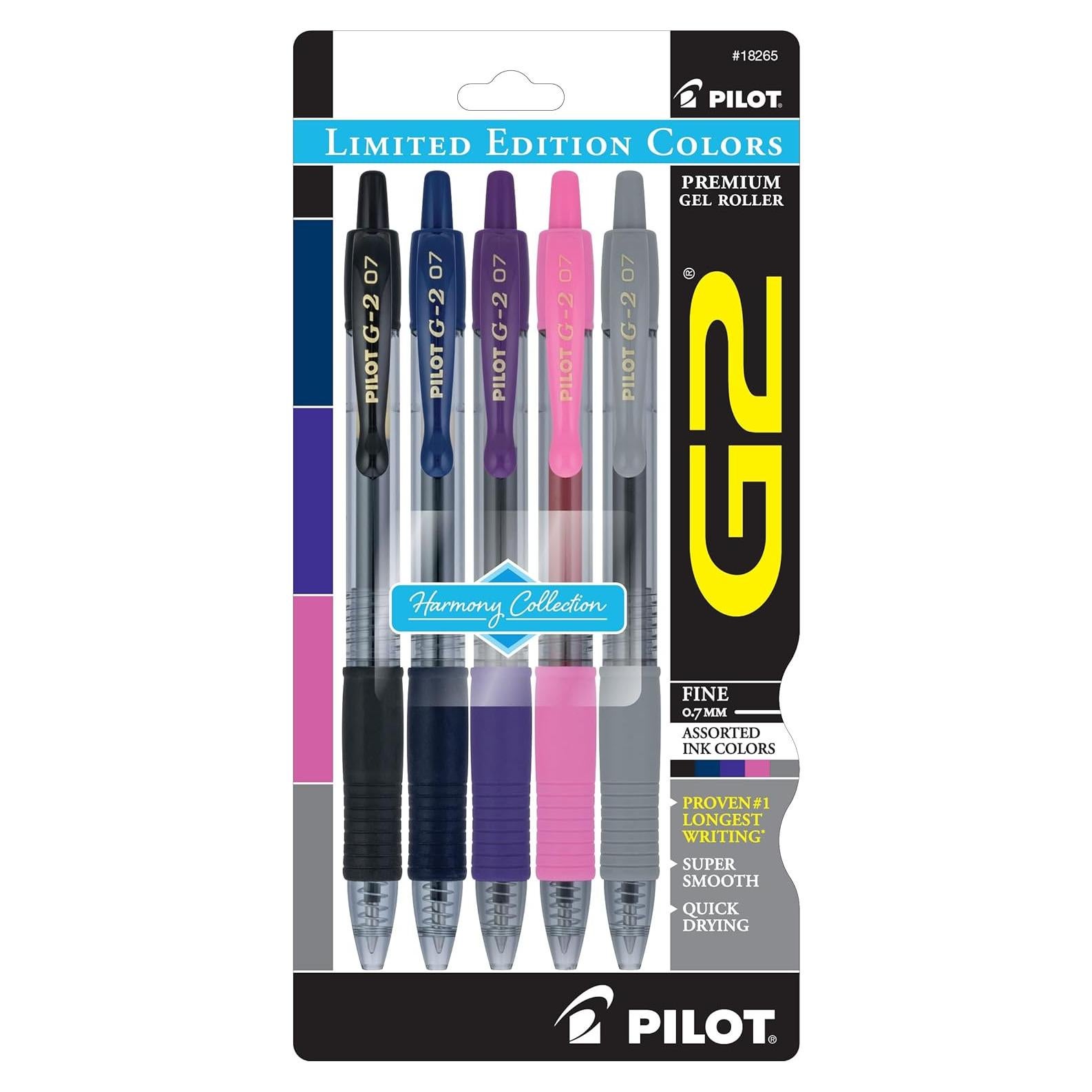 Bolígrafos de Gel Retráctiles Pilot G2 Harmony Ed. Limitada 0.7mm