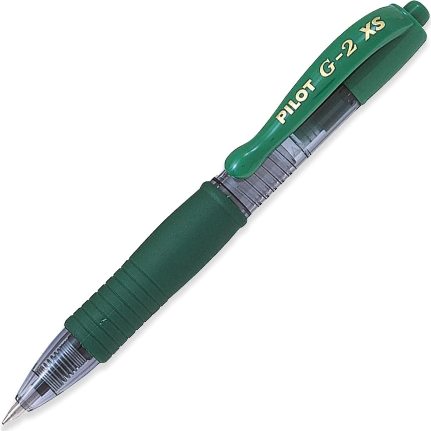 Mini bolígrafos Pilot G2-XS7 tinta verde 0.7mm (3 unidades)