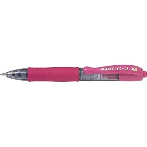 Conjunto de 3 bolígrafos de gel Pilot G2 XS7 rosa 0.4 mm