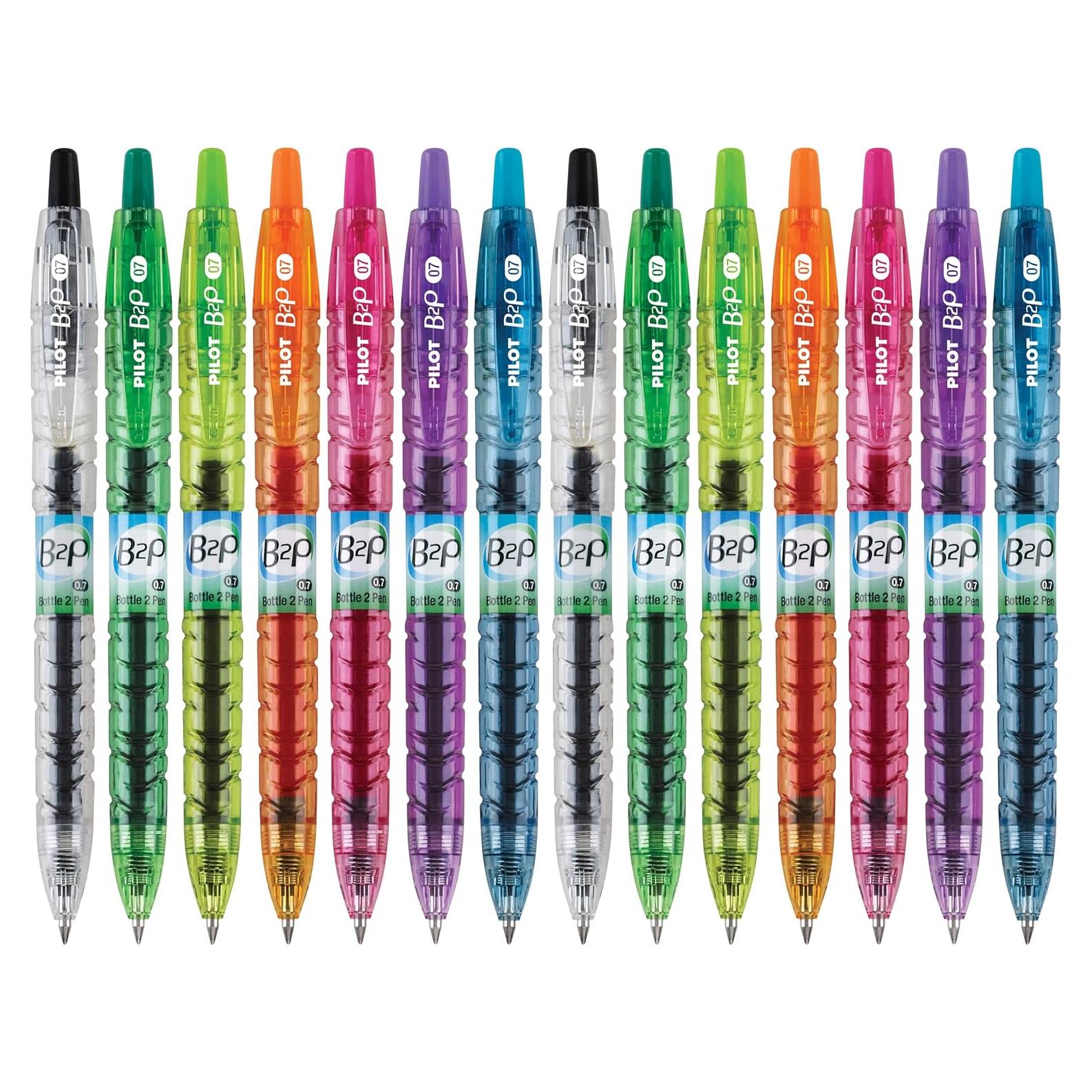 Bolígrafo de Gel Pilot B2P Colors Reciclado 14 Unidades