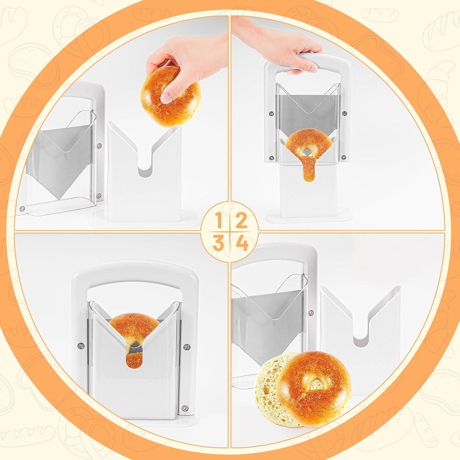 Cortador de Bagels Concy BSL001 - Corte Seguro y Limpio - ABS y Acero Inoxidable