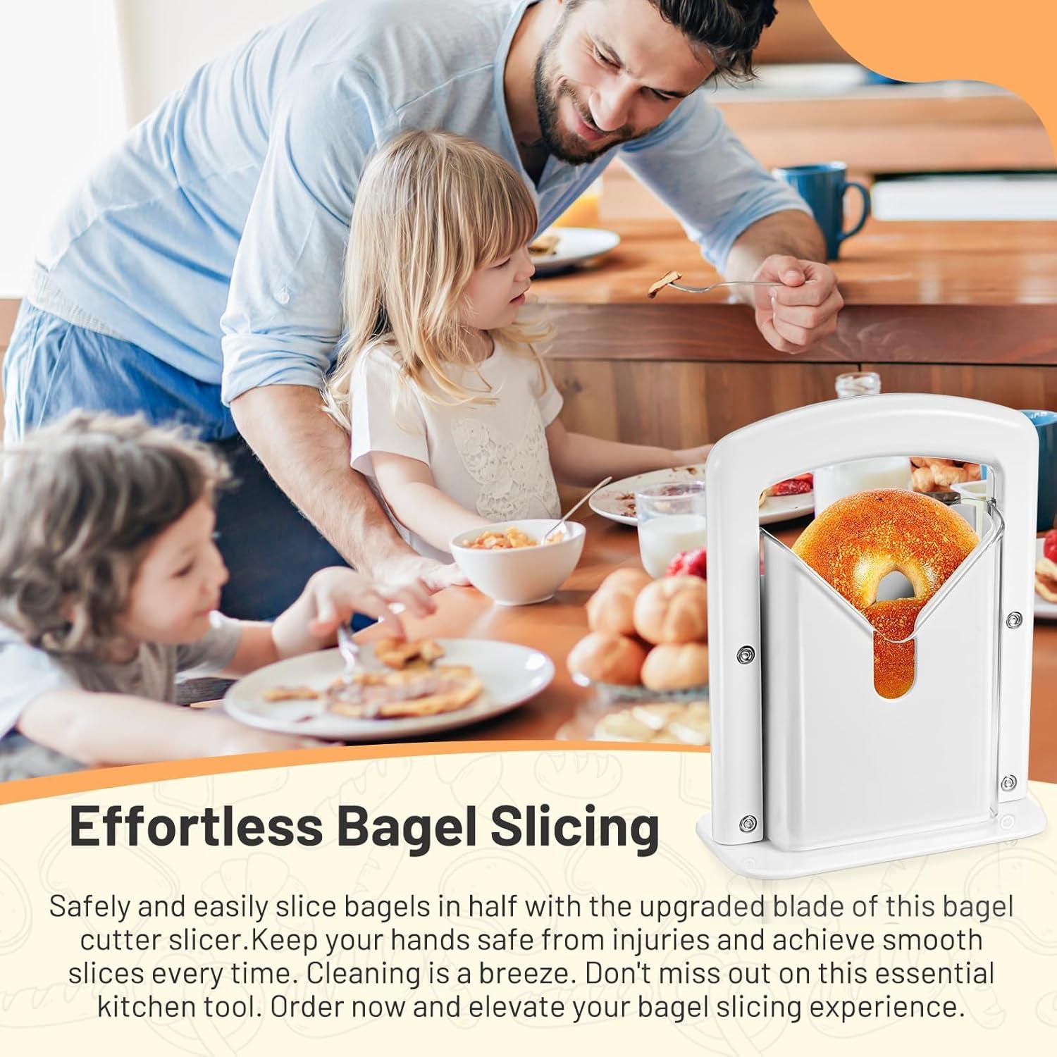 Cortador de Bagels Concy BSL001 - Corte Seguro y Limpio - ABS y Acero Inoxidable