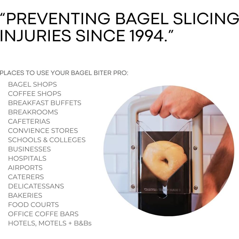 Cortador de Bagel Comercial Larien 7800 - Libre de BPA - Apto Lavavajillas