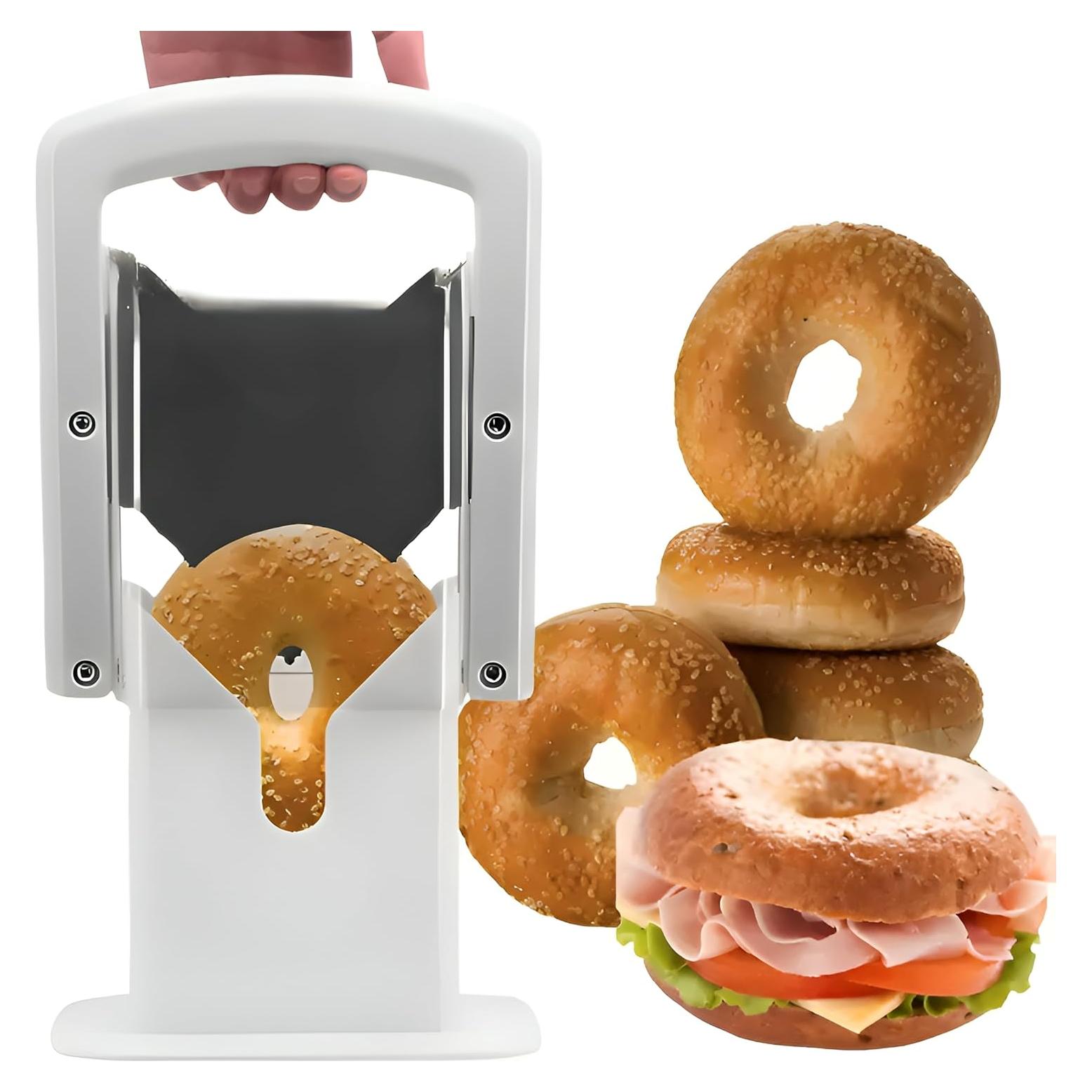 Cortador de Bagels EverDwell Acero Inoxidable Blanco 11.43 cm