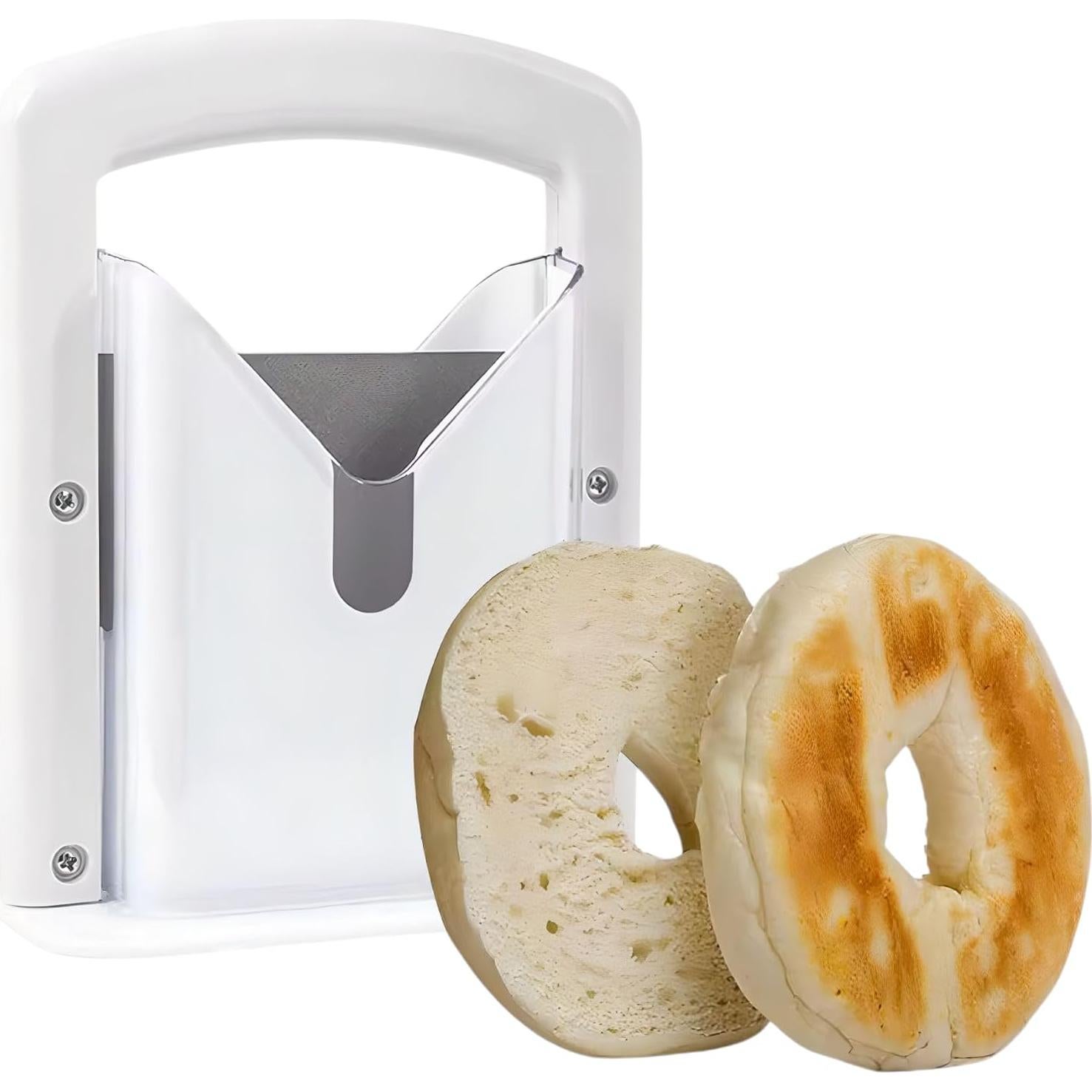 Cortador de Bagels EverDwell Acero Inoxidable Blanco 11.43 cm