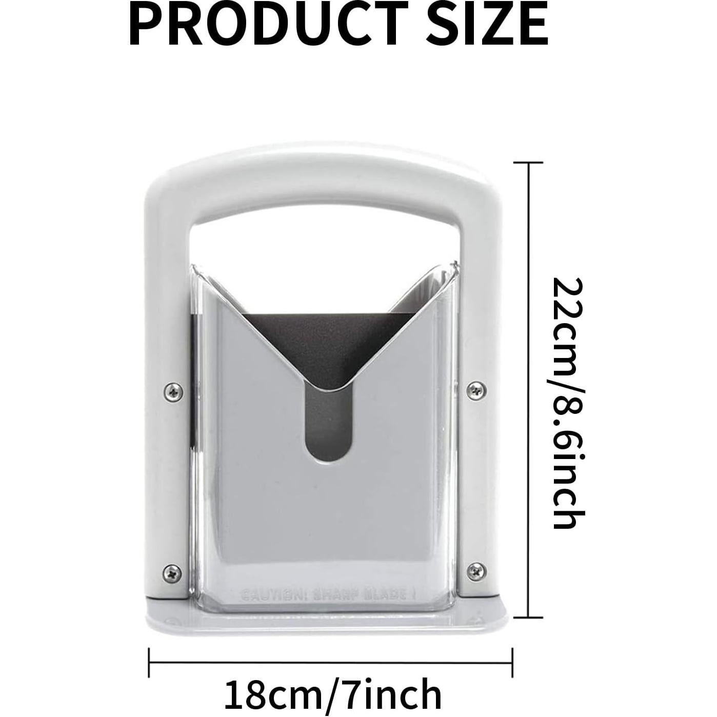 Cortador de Bagels XPAPOV Blanco Acero Inoxidable 22x9x18cm