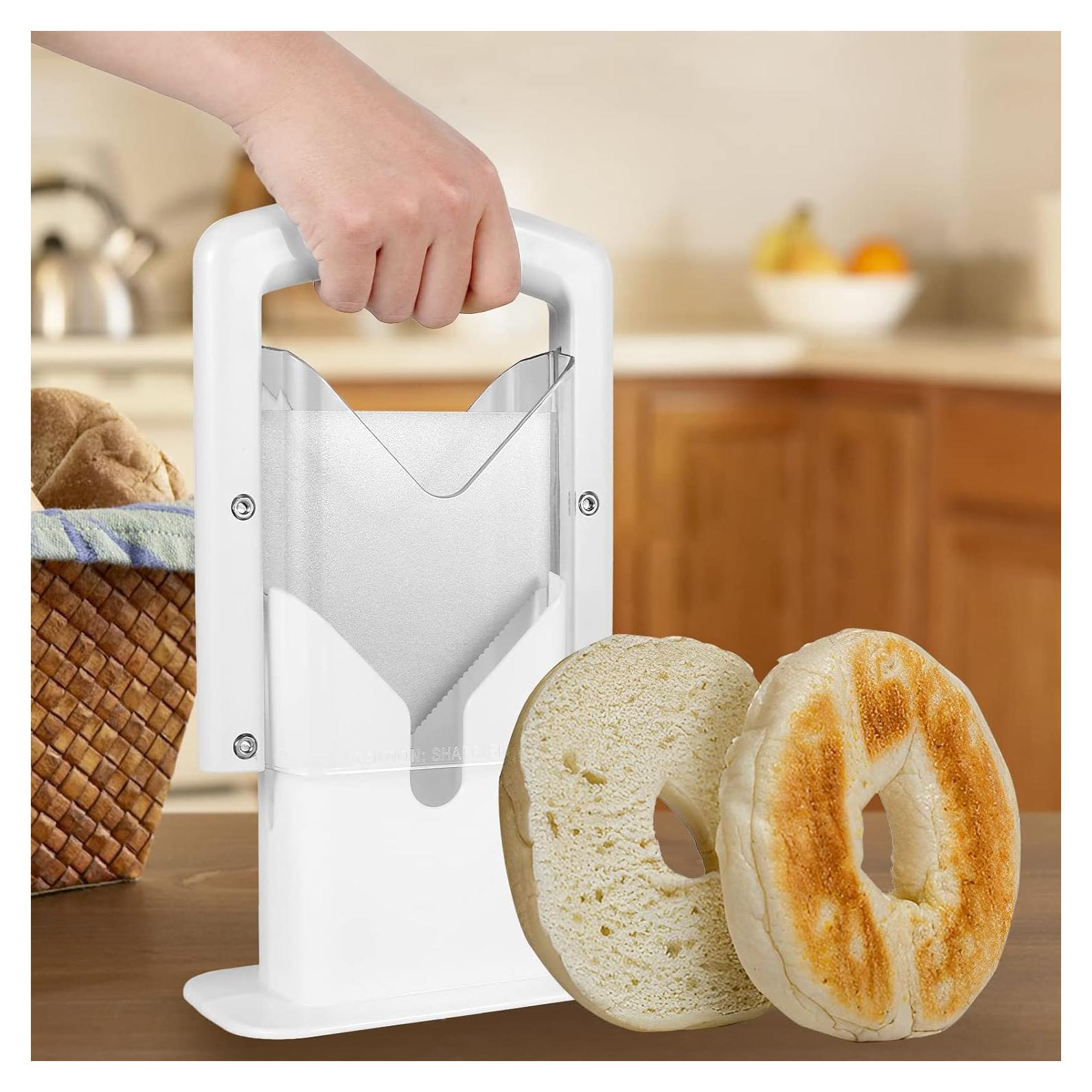 Cortador de Bagels Kandishiex de Acero Inoxidable 18x22cm