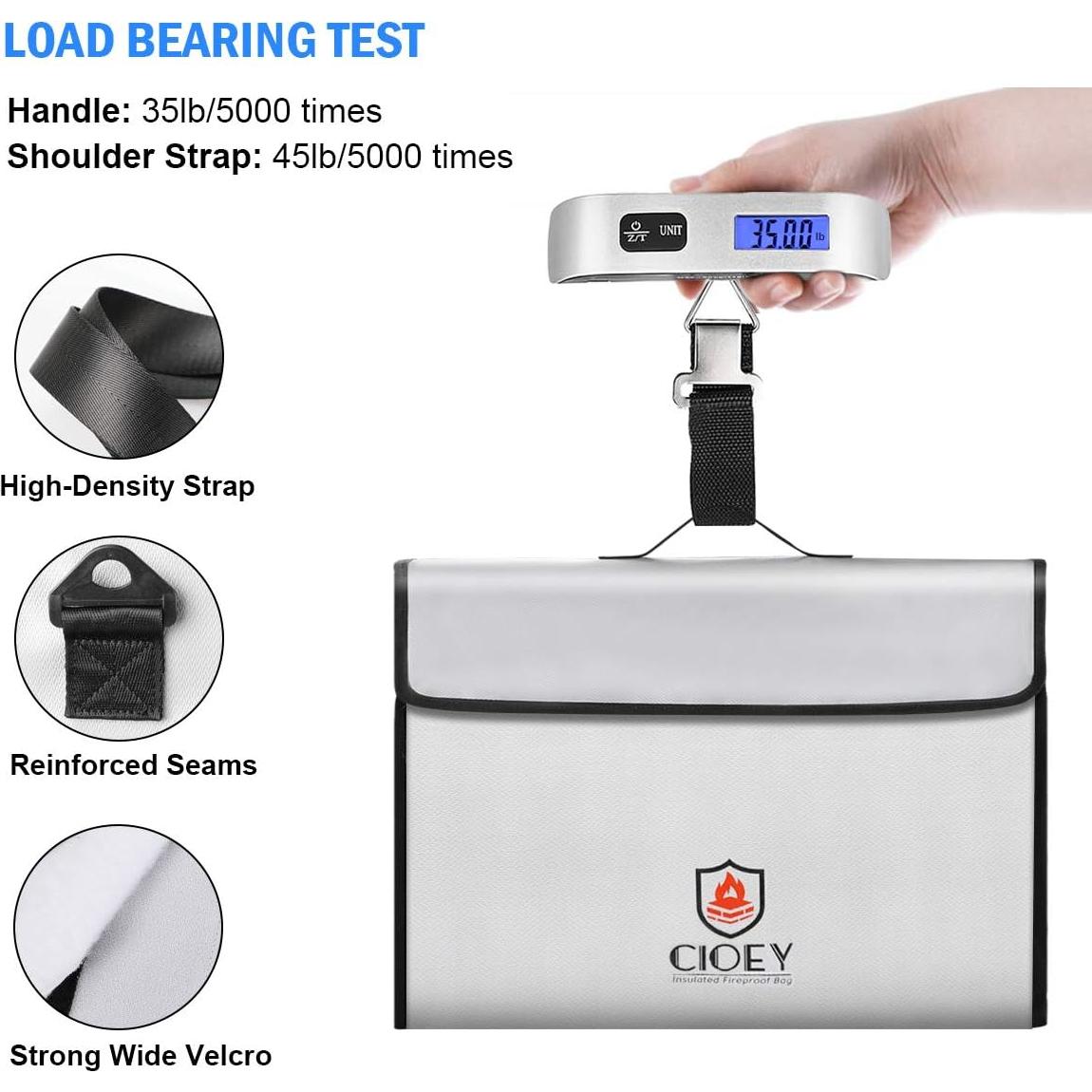 Bolsa de Documentos a Prueba de Fuego Cioey XL 40.64x12.7cm