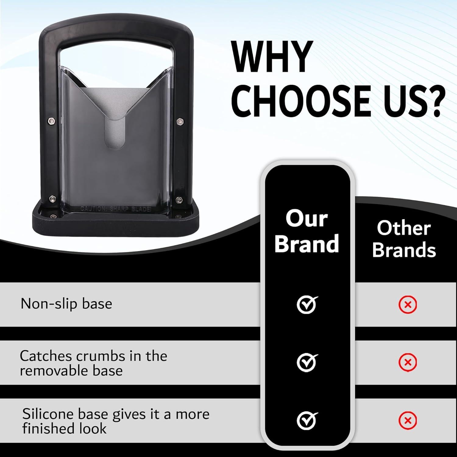 Cortador de Bagels ISOKO - Acero Inoxidable, Antideslizante