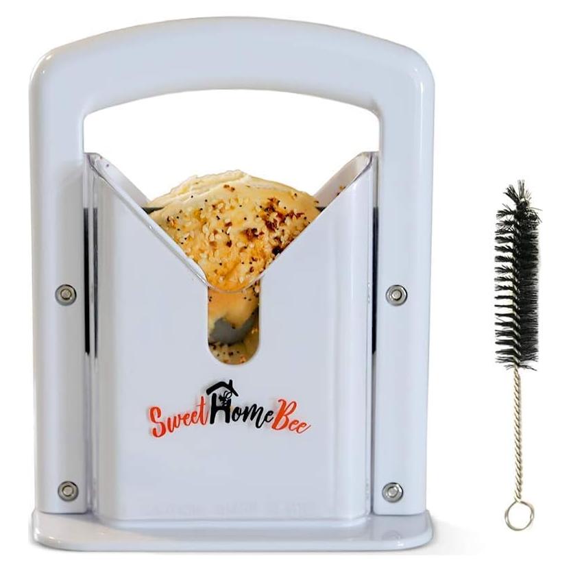 Cortador de Bagels Sweet Home Bee Acero Inoxidable Blanco 0.6kg