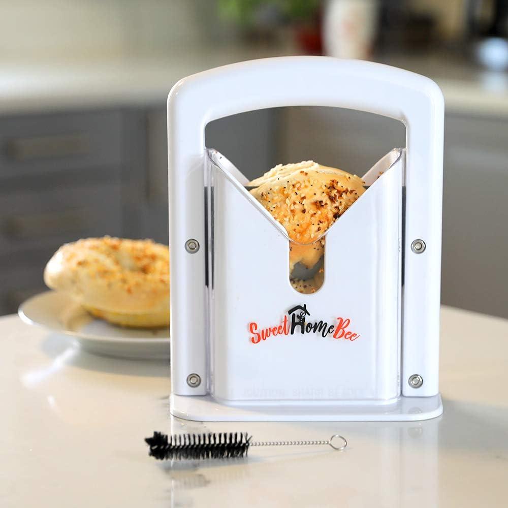 Cortador de Bagels Sweet Home Bee Acero Inoxidable Blanco 0.6kg