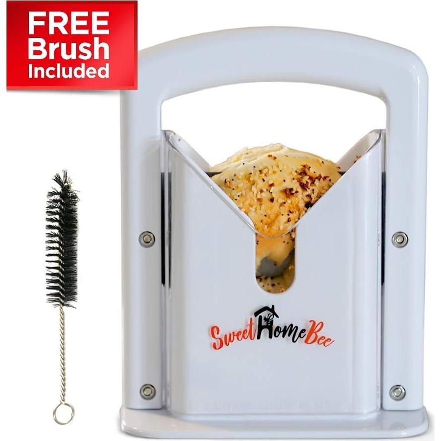 Cortador de Bagels Sweet Home Bee Acero Inoxidable Blanco 0.6kg